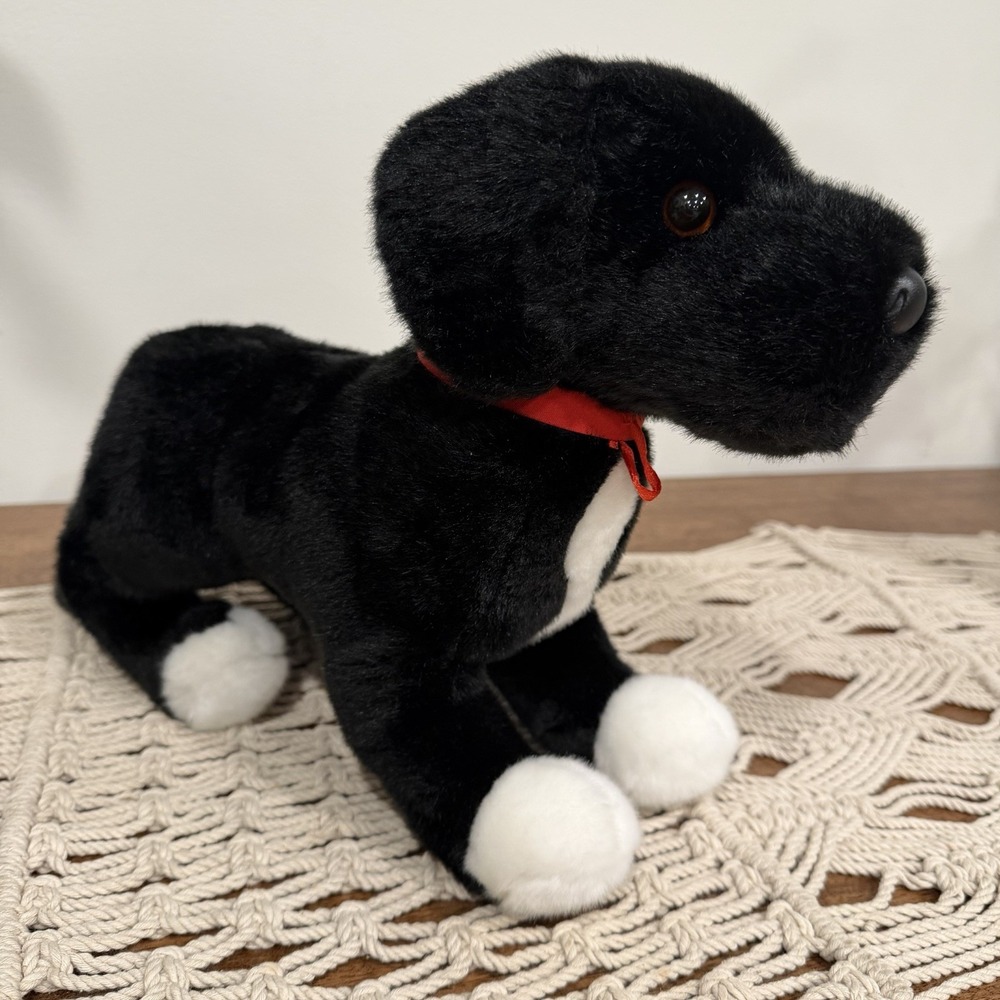 Douglas Cuddle Toys Twister Black Lab Pit Bull Mix Puppy Stuffed Animal Toy